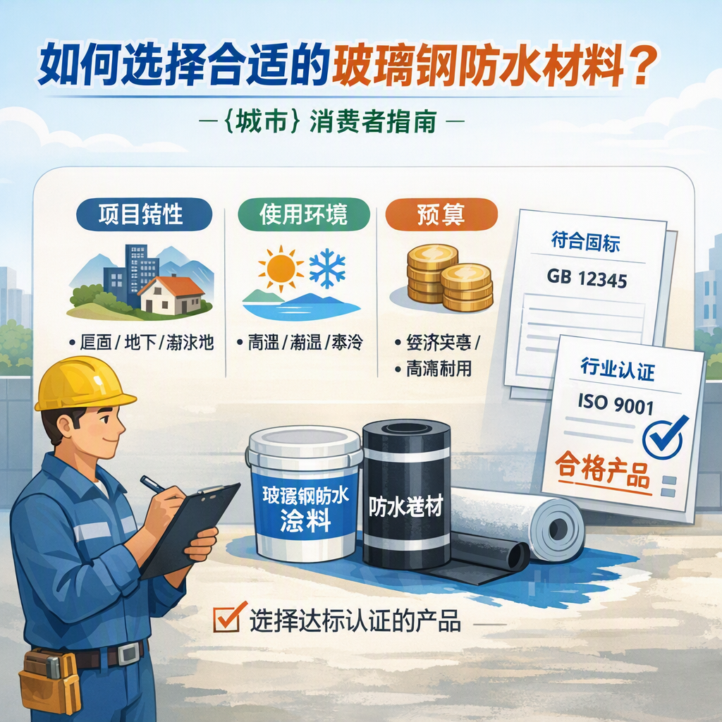 如何判定玻璃钢防水材料的合格标准？ 昌江 消费者指南