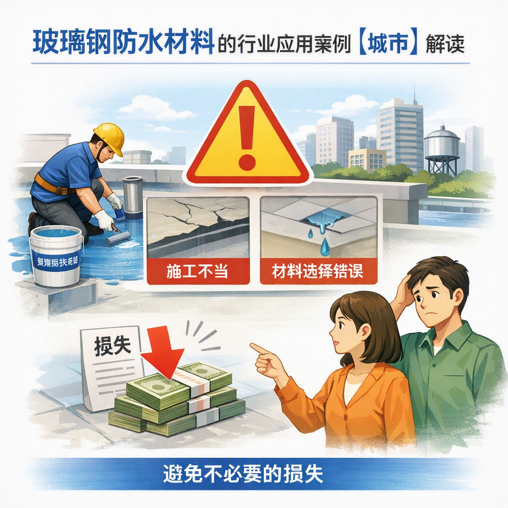 玻璃钢防水材料的行业应用案例，昌江解读