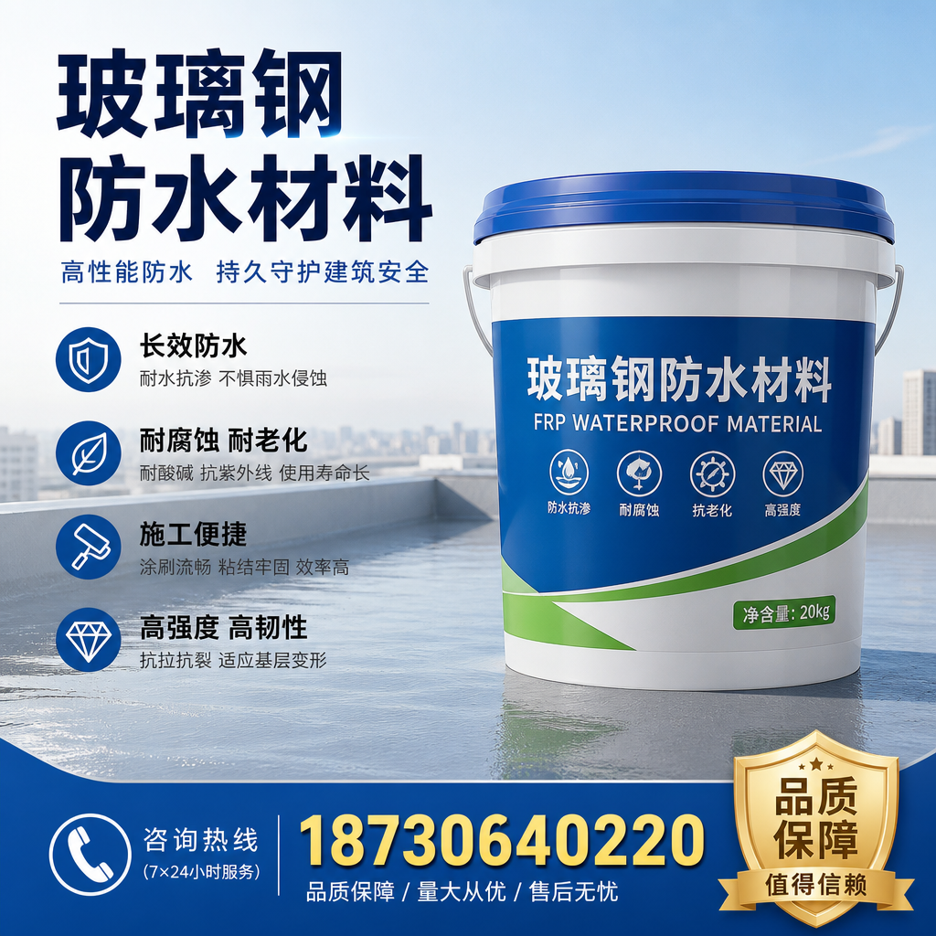 专家解析:玻璃钢防水材料的市场前景分析在 昌江