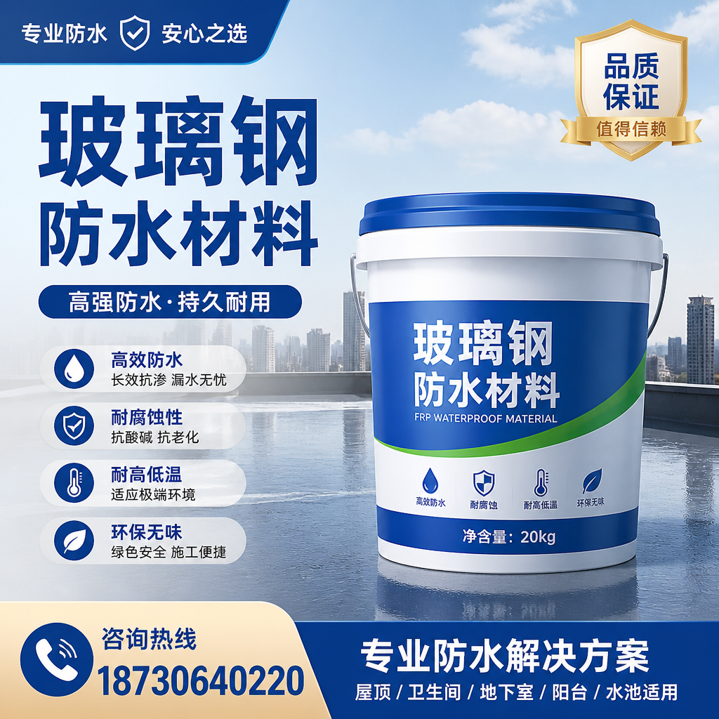 了解玻璃钢防水材料的市场趋势,昌江 企业不可不知